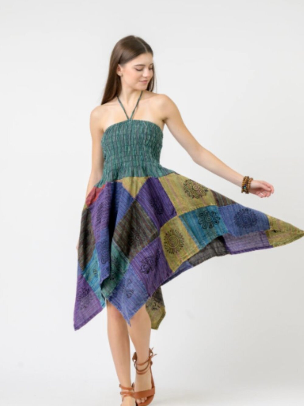 17.) Rhea Pied Pattern Dress